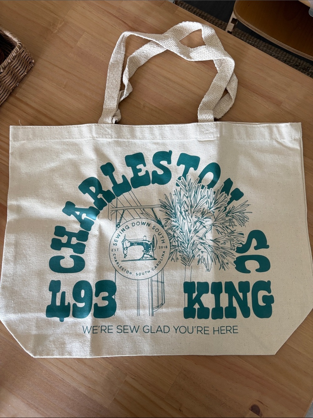 Sewing Down South Canvas Tote Bag